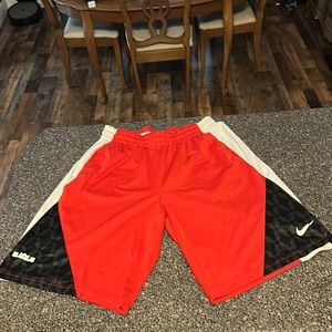 Nike Lebron basketball shorts.  Mens size xl